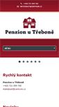 Mobile Screenshot of penzionutrebone.cz
