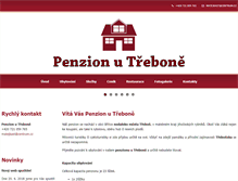 Tablet Screenshot of penzionutrebone.cz